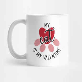 My Cat is My Valentine Mug